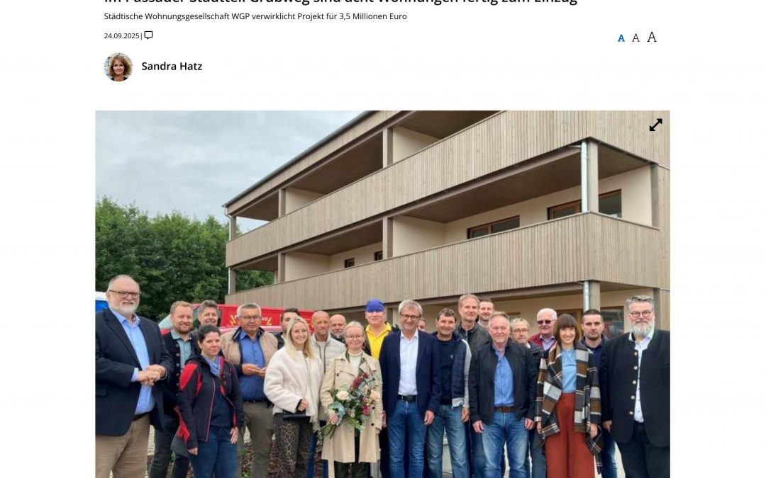 Im Passauer Stadtteil Grubweg sind acht Wohnungen fertig zum Einzug