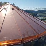 Dacheindeckung mit Dachentwässerung